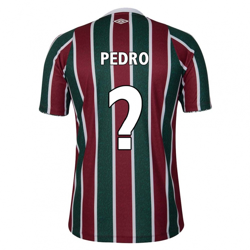 Kandiny Gyermek Matheus Pedro #0 Zöld Barna Fehér Hazai Jersey 2024/25 Mez Póló Ing