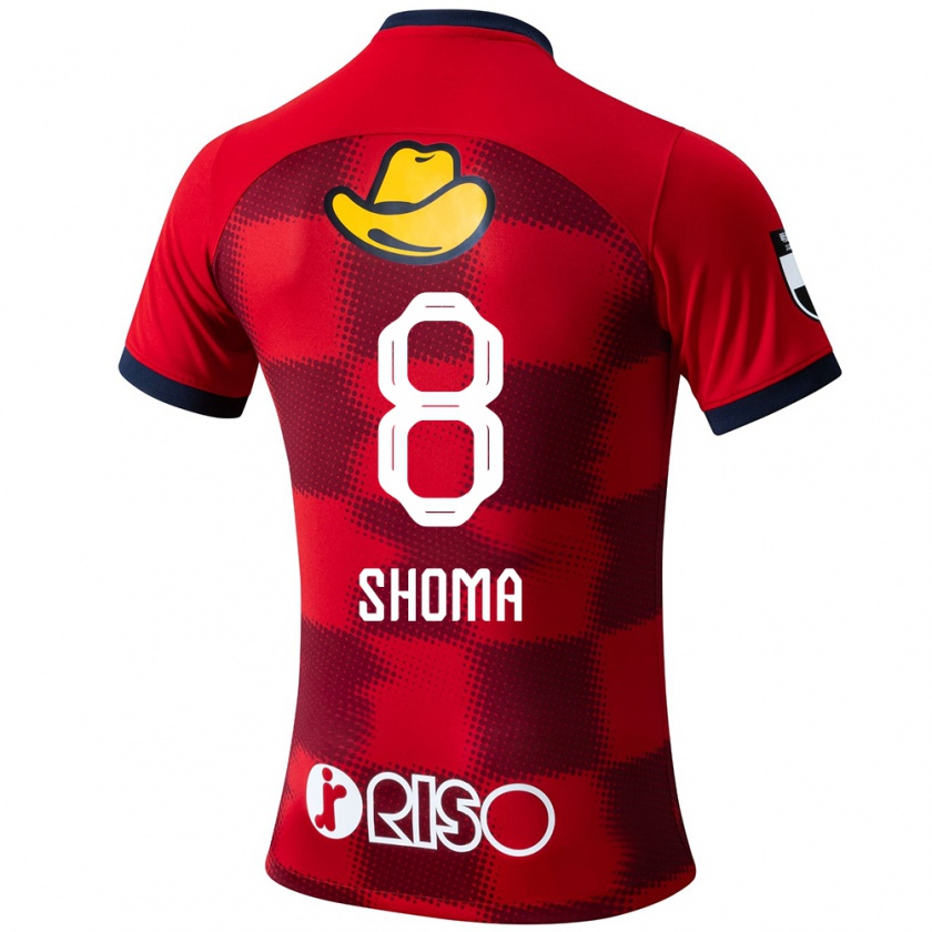 Kandiny Gyermek Shoma Doi #8 Piros Kék Fehér Hazai Jersey 2024/25 Mez Póló Ing