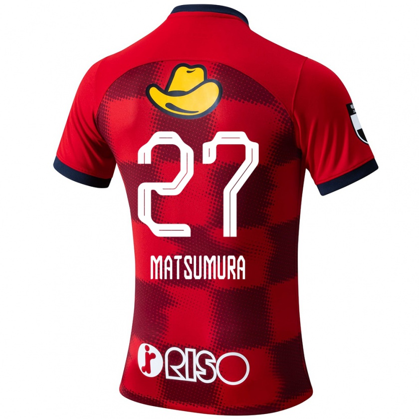 Kandiny Gyermek Yuta Matsumura #27 Piros Kék Fehér Hazai Jersey 2024/25 Mez Póló Ing