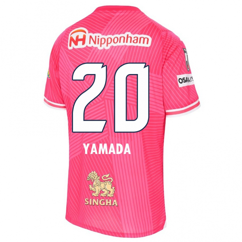 Kandiny Gyermek Kotaro Yamada #20 Rózsaszín Fehér Hazai Jersey 2024/25 Mez Póló Ing