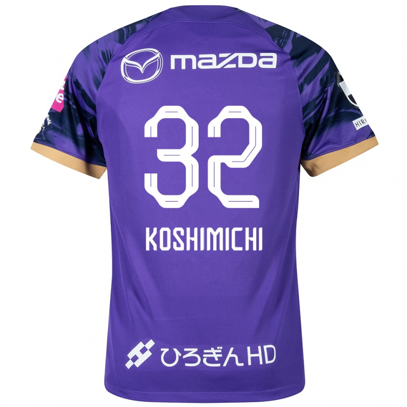 Kandiny Gyermek Sota Koshimichi #32 Lila Fehér Hazai Jersey 2024/25 Mez Póló Ing