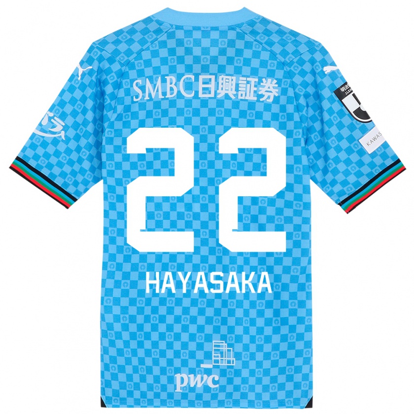 Kandiny Gyermek Yuki Hayasaka #22 Azúrkék Hazai Jersey 2024/25 Mez Póló Ing