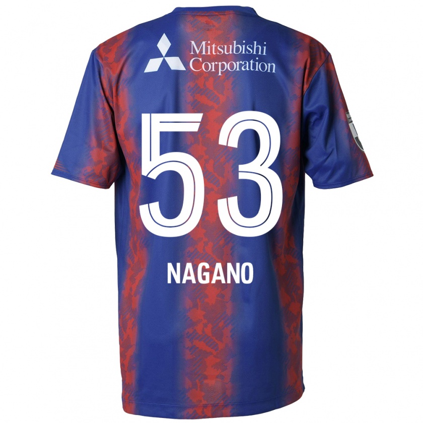 Kandiny Gyermek Shuto Nagano #53 Kék Piros Hazai Jersey 2024/25 Mez Póló Ing