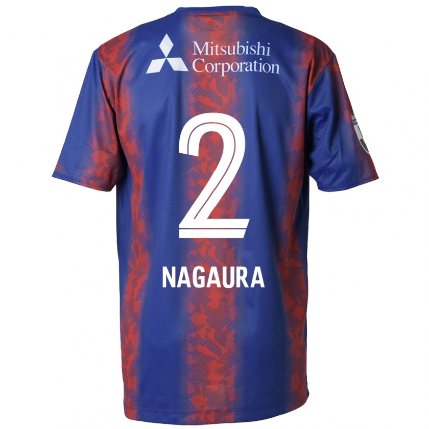 Kandiny Gyermek Koshi Nagaura #2 Kék Piros Hazai Jersey 2024/25 Mez Póló Ing