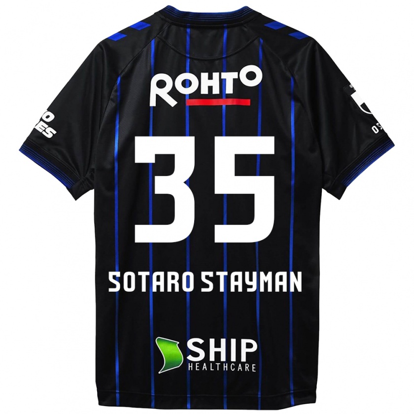 Kandiny Gyermek Joshua Sotaro Stayman #35 Fekete Kék Hazai Jersey 2024/25 Mez Póló Ing