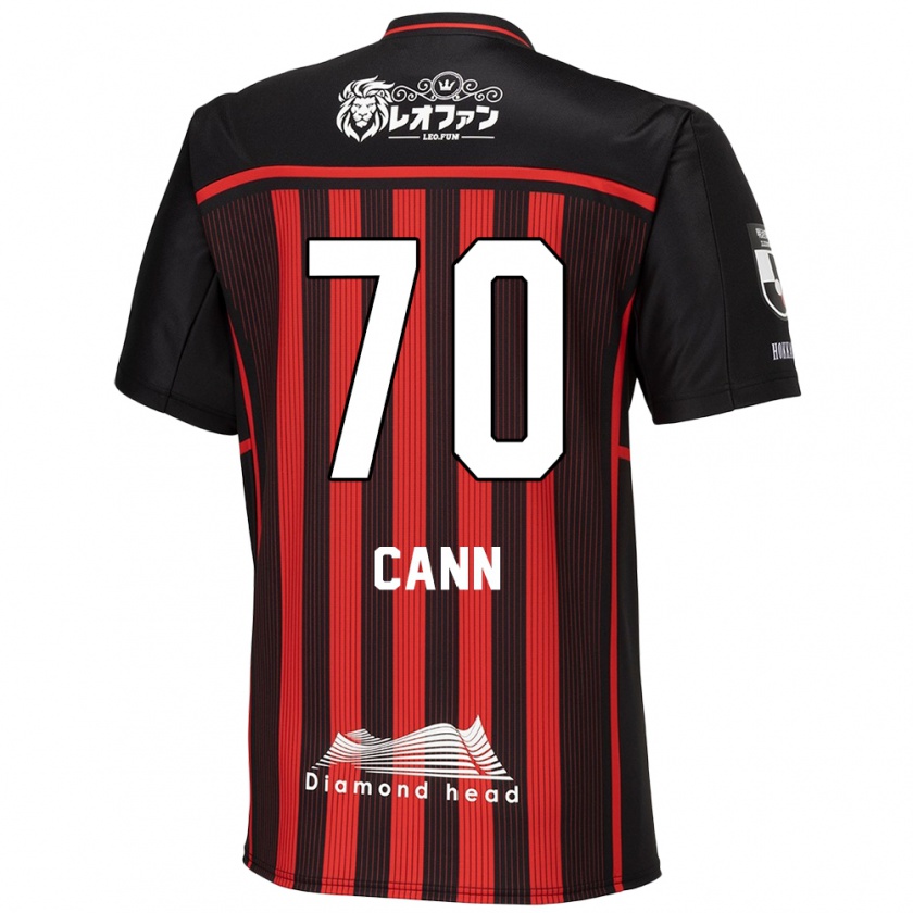 Kandiny Gyermek Francis Cann #70 Piros Fekete Hazai Jersey 2024/25 Mez Póló Ing