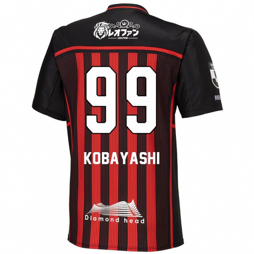 Kandiny Gyermek Yuki Kobayashi #99 Piros Fekete Hazai Jersey 2024/25 Mez Póló Ing