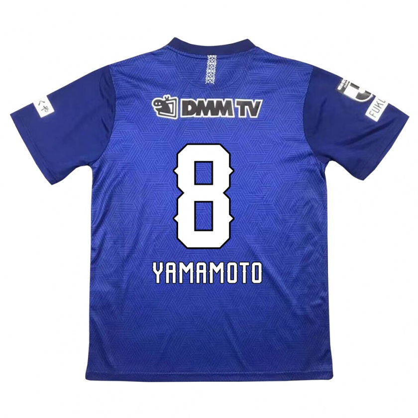 Kandiny Gyermek Shunsuke Yamamoto #8 Sötétkék Hazai Jersey 2024/25 Mez Póló Ing