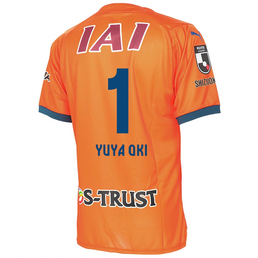 Kandiny Gyermek Yuya Oki #1 Orange Blue Hazai Jersey 2024/25 Mez Póló Ing