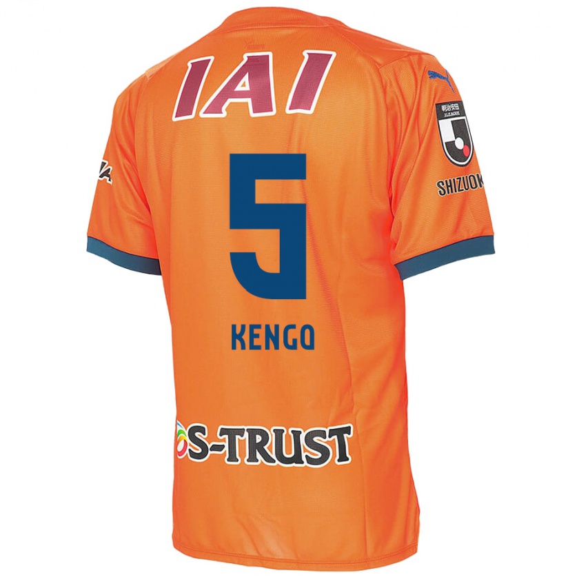 Kandiny Gyermek Kengo Kitazume #5 Orange Blue Hazai Jersey 2024/25 Mez Póló Ing