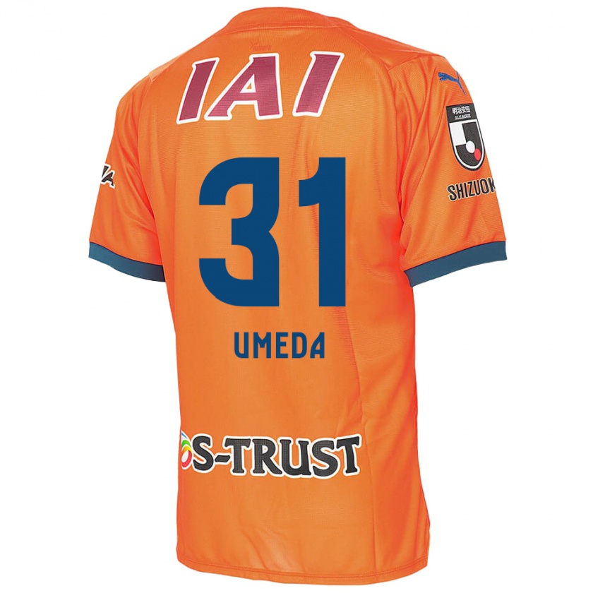 Kandiny Gyermek Togo Umeda #31 Orange Blue Hazai Jersey 2024/25 Mez Póló Ing