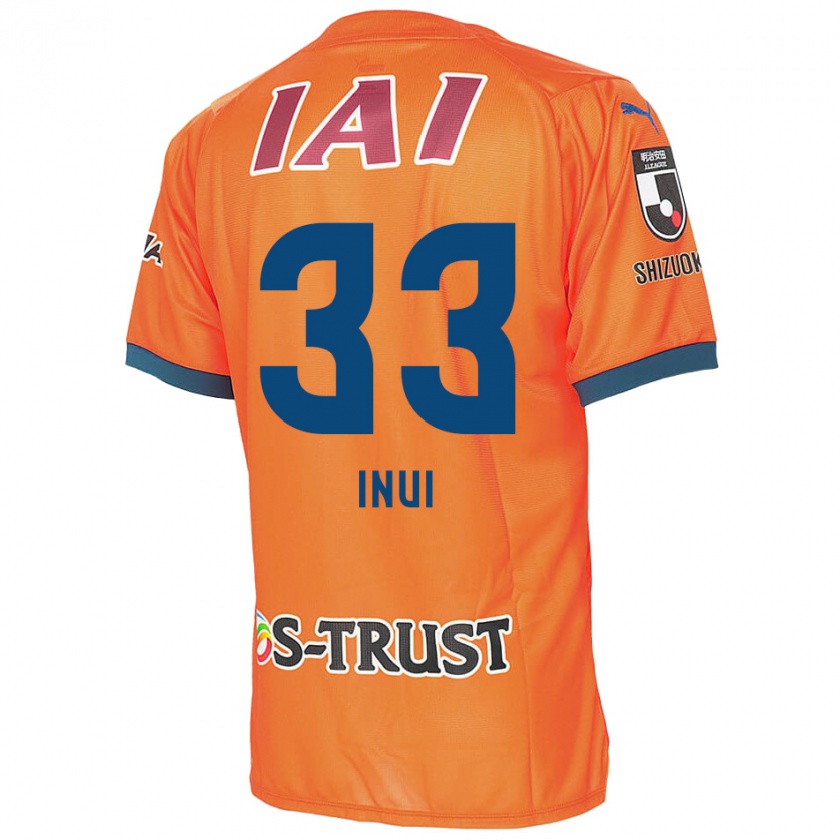 Kandiny Gyermek Takashi Inui #33 Orange Blue Hazai Jersey 2024/25 Mez Póló Ing