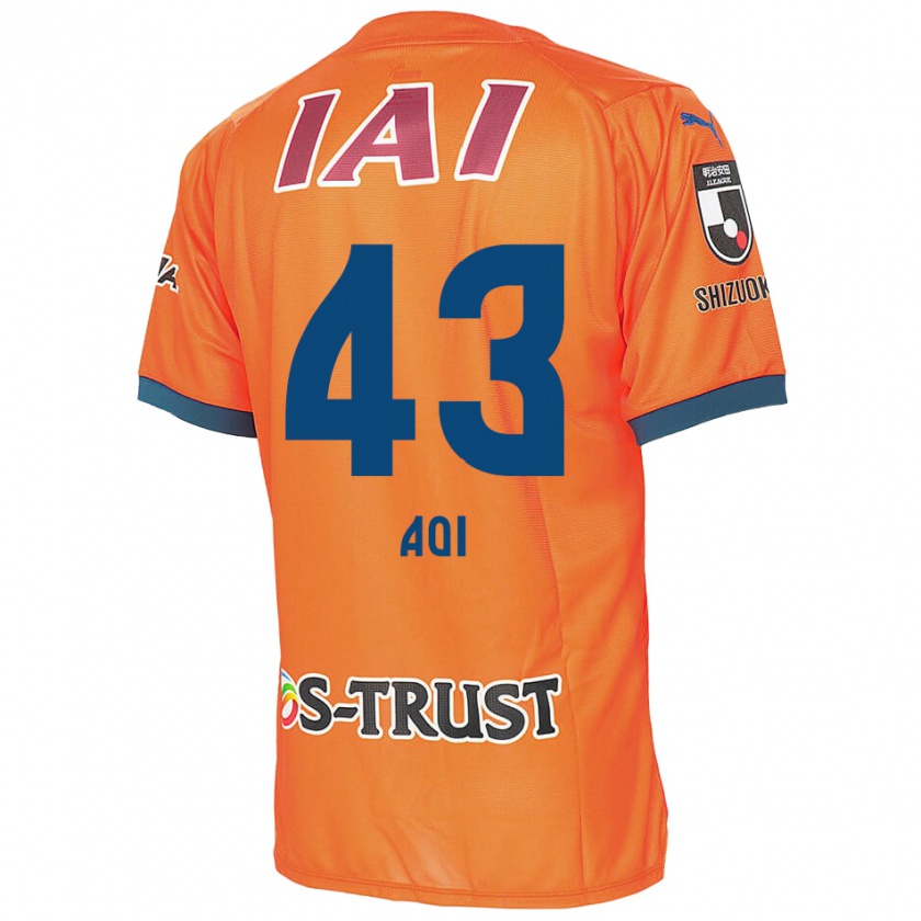 Kandiny Gyermek Aoi Ando #43 Orange Blue Hazai Jersey 2024/25 Mez Póló Ing