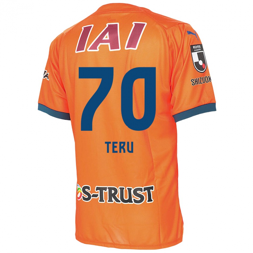 Kandiny Gyermek Teruki Hara #70 Orange Blue Hazai Jersey 2024/25 Mez Póló Ing