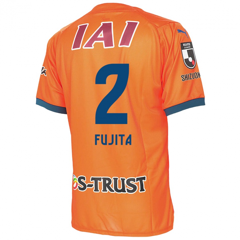 Kandiny Gyermek Shunsuke Fujita #2 Orange Blue Hazai Jersey 2024/25 Mez Póló Ing