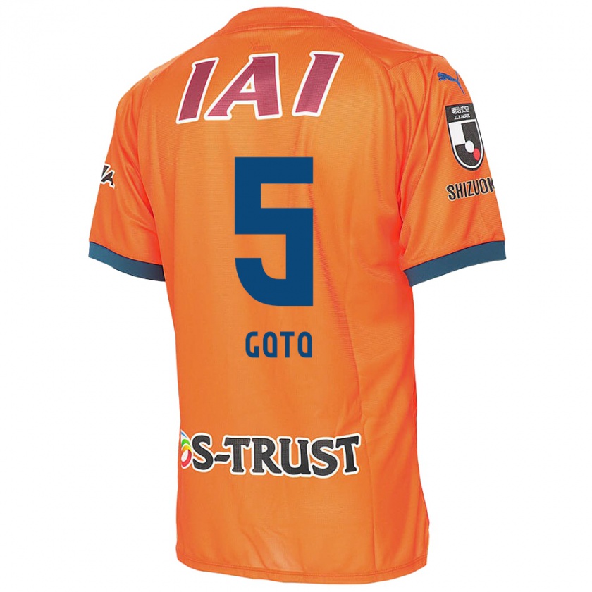 Kandiny Gyermek Keita Goto #5 Orange Blue Hazai Jersey 2024/25 Mez Póló Ing