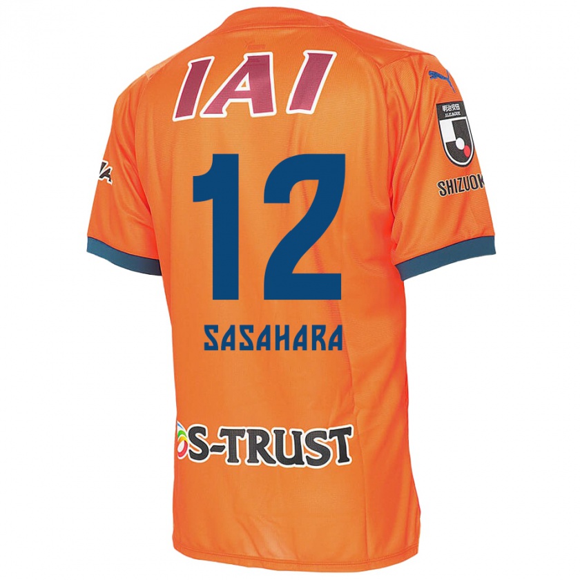 Kandiny Gyermek Kenshin Sasahara #12 Orange Blue Hazai Jersey 2024/25 Mez Póló Ing