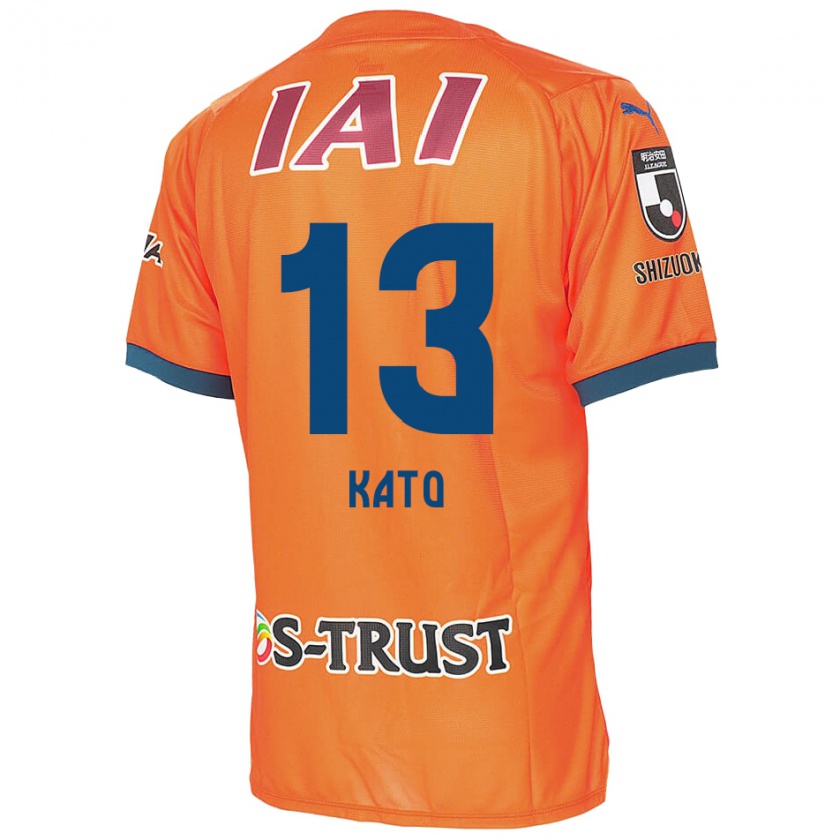 Kandiny Gyermek Daiya Kato #13 Orange Blue Hazai Jersey 2024/25 Mez Póló Ing