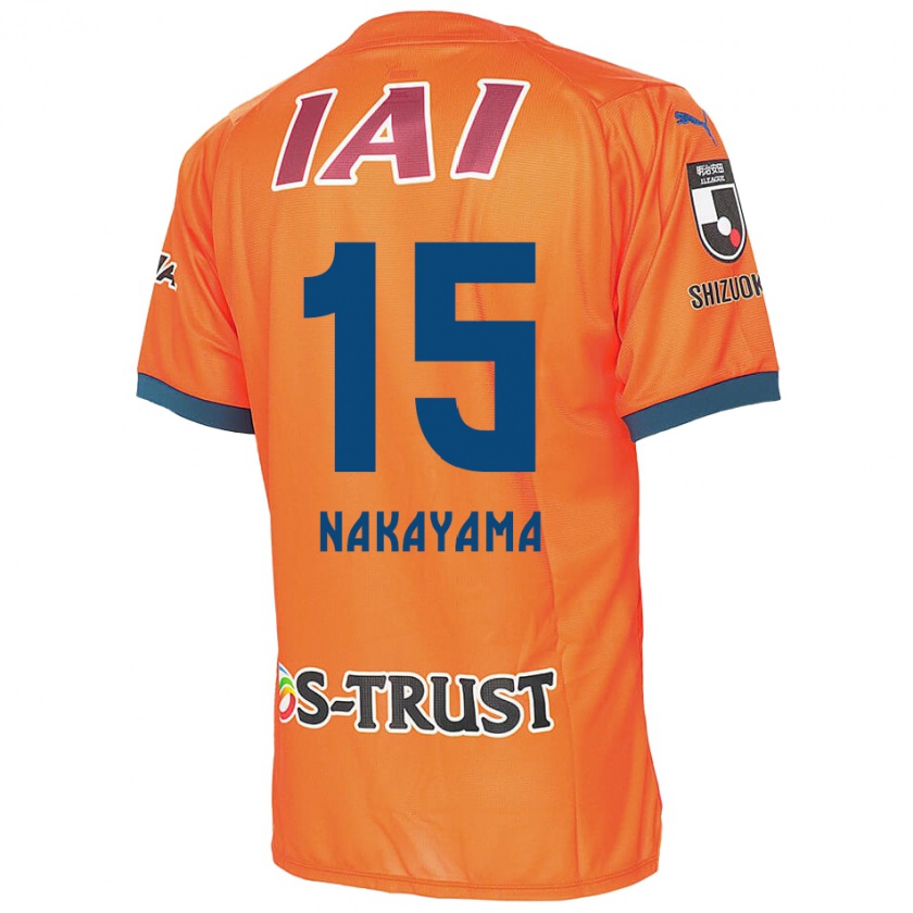 Kandiny Gyermek Atsuki Nakayama #15 Orange Blue Hazai Jersey 2024/25 Mez Póló Ing