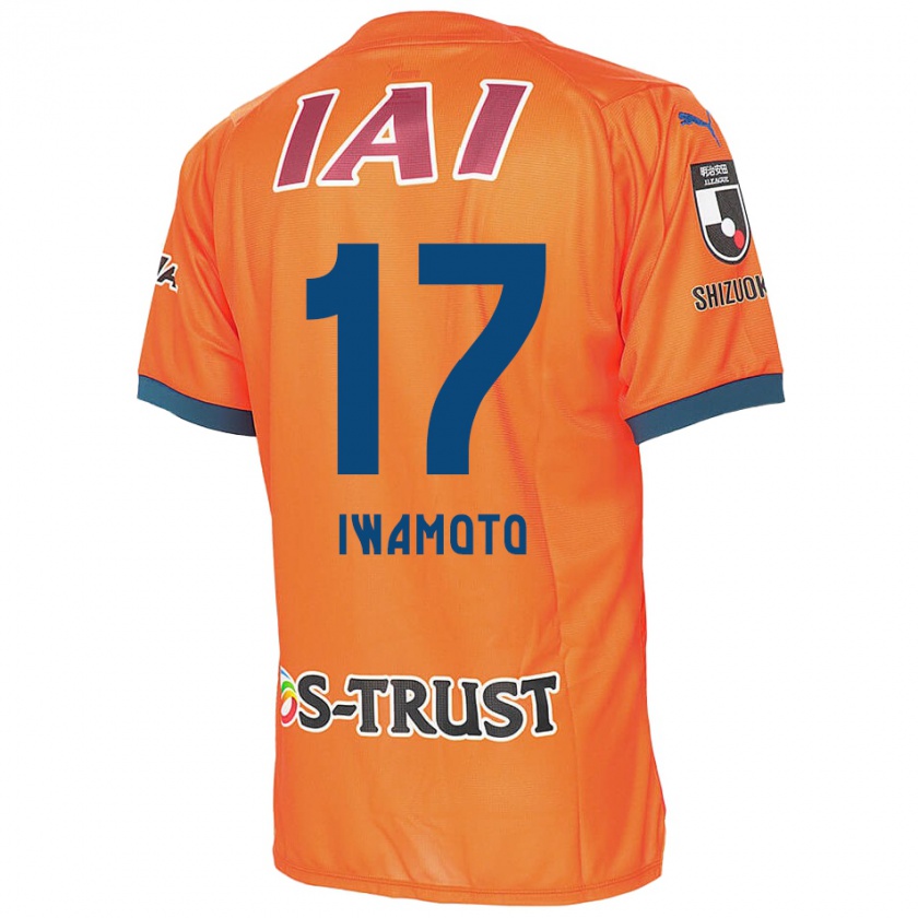 Kandiny Gyermek Shogo Iwamoto #17 Orange Blue Hazai Jersey 2024/25 Mez Póló Ing