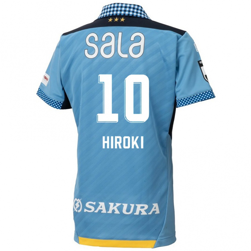 Kandiny Gyermek Hiroki Yamada #10 Kék Fekete Hazai Jersey 2024/25 Mez Póló Ing