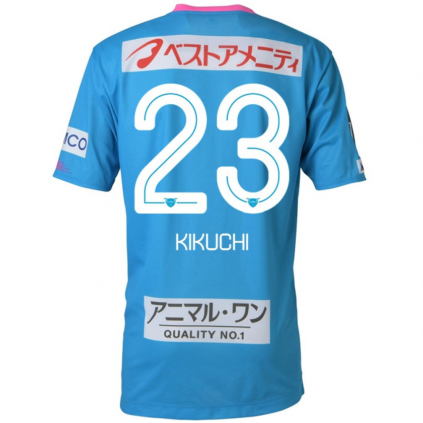 Kandiny Gyermek Taichi Kikuchi #23 Kék Rózsaszín Hazai Jersey 2024/25 Mez Póló Ing