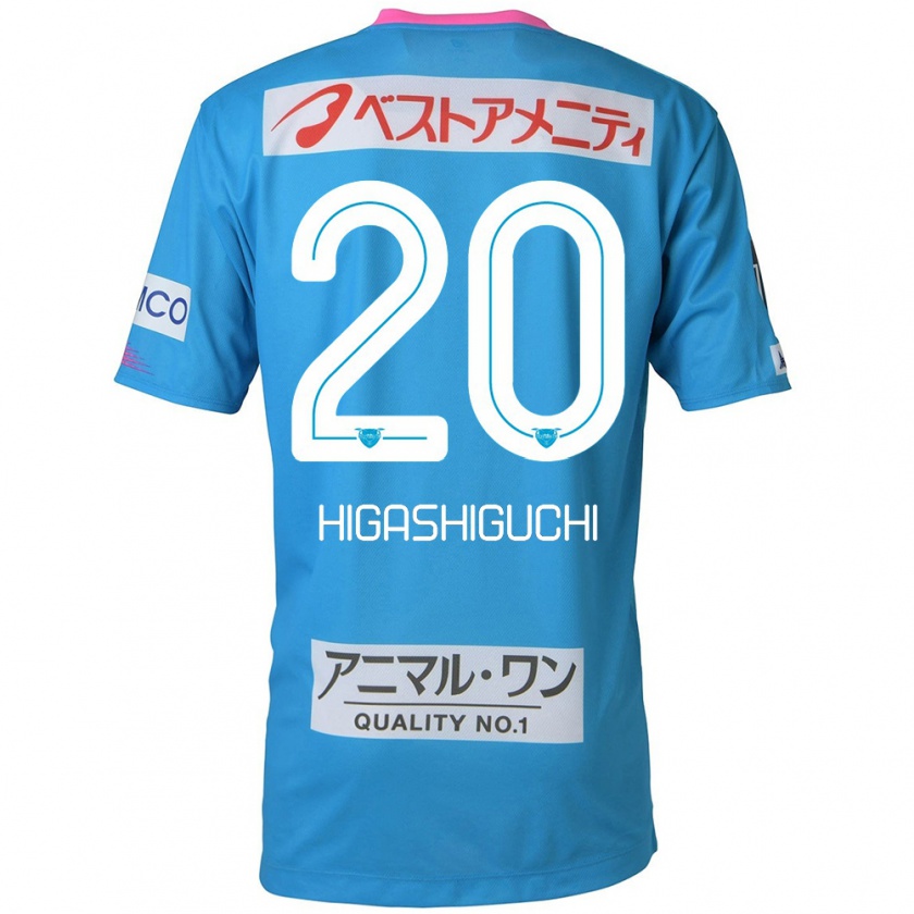 Kandiny Gyermek Aitaro Higashiguchi #20 Kék Rózsaszín Hazai Jersey 2024/25 Mez Póló Ing