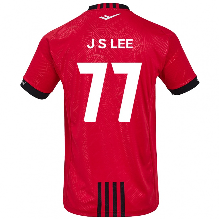 Kandiny Gyermek Seung-Joon Lee #77 Piros Fekete Hazai Jersey 2024/25 Mez Póló Ing