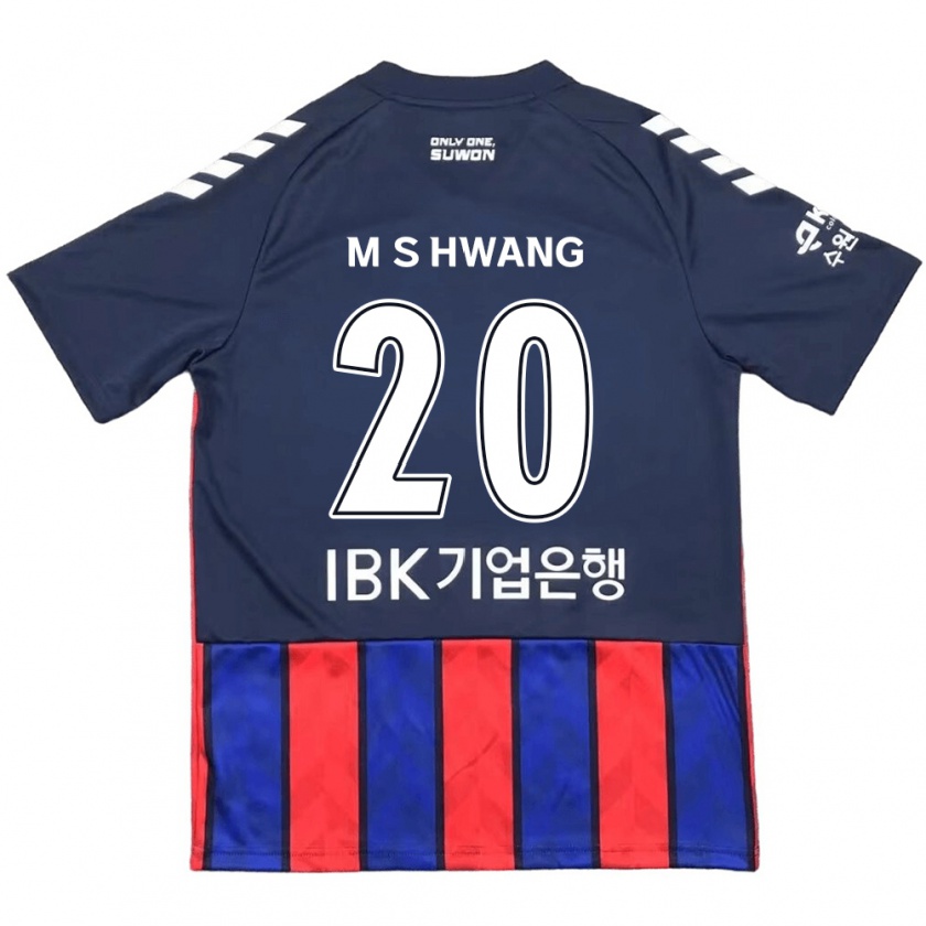 Kandiny Gyermek Soon-Min Hwang #20 Kék Piros Hazai Jersey 2024/25 Mez Póló Ing