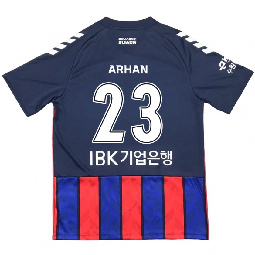 Kandiny Gyermek Pratama Arhan #23 Kék Piros Hazai Jersey 2024/25 Mez Póló Ing