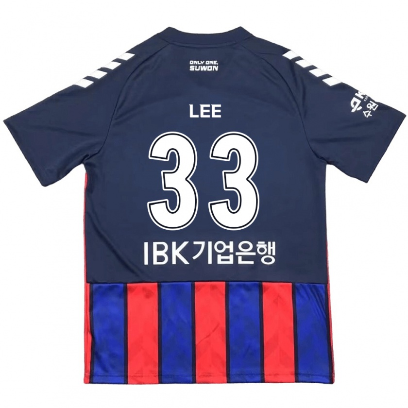 Kandiny Gyermek Joseph Lee #33 Kék Piros Hazai Jersey 2024/25 Mez Póló Ing