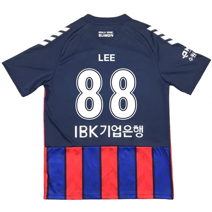 Kandiny Gyermek Yong Lee #88 Kék Piros Hazai Jersey 2024/25 Mez Póló Ing