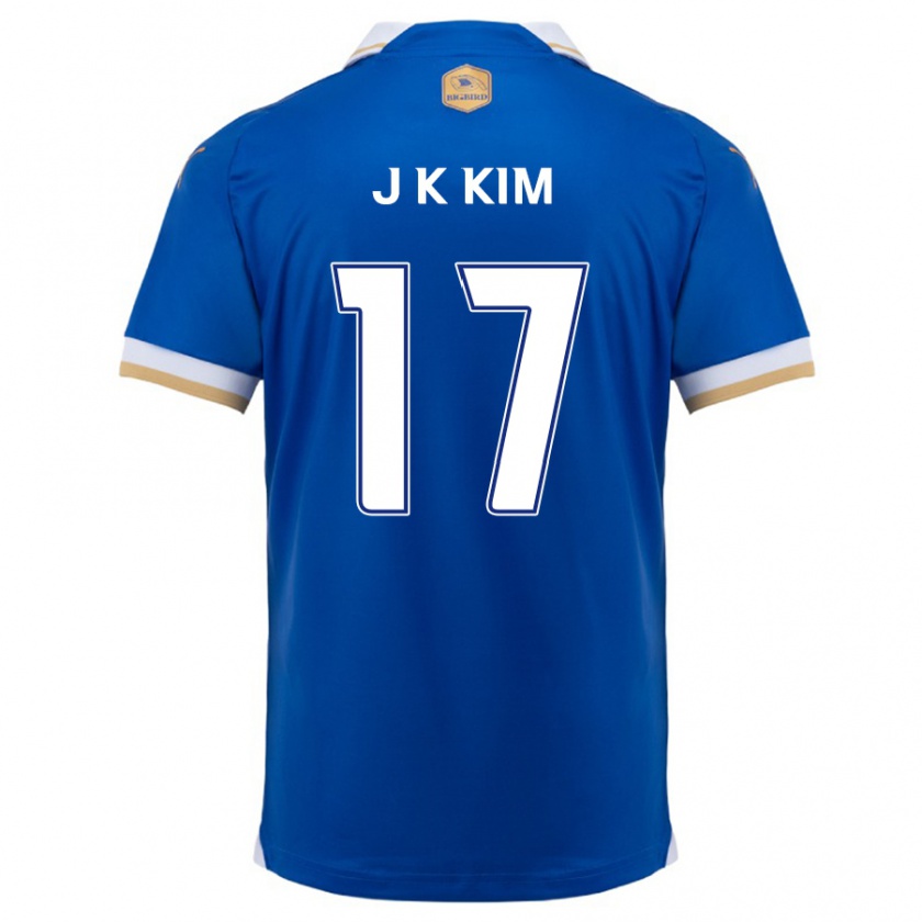 Kandiny Gyermek Kyeong-Jung Kim #17 Kék Fehér Hazai Jersey 2024/25 Mez Póló Ing