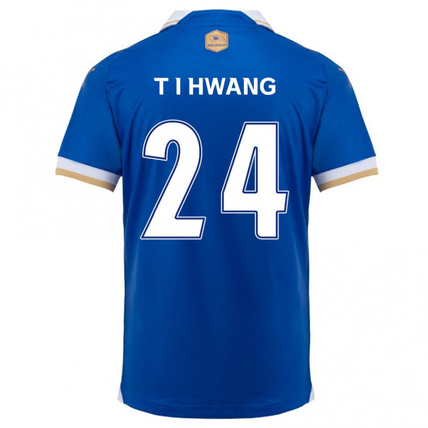 Kandiny Gyermek In-Taek Hwang #24 Kék Fehér Hazai Jersey 2024/25 Mez Póló Ing