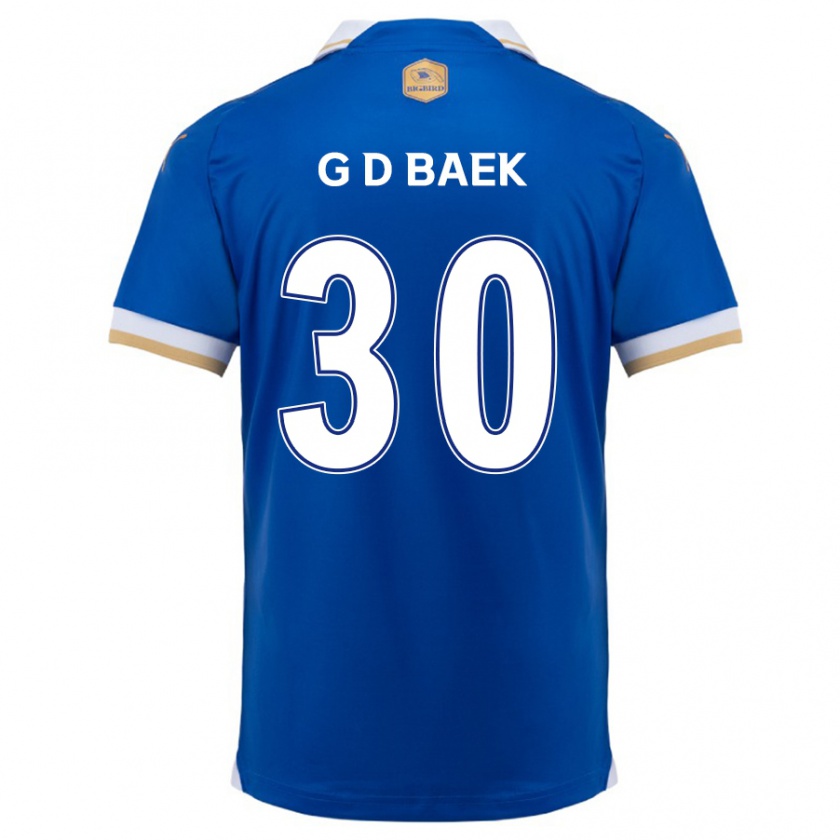 Kandiny Gyermek Dong-Gyu Baek #30 Kék Fehér Hazai Jersey 2024/25 Mez Póló Ing