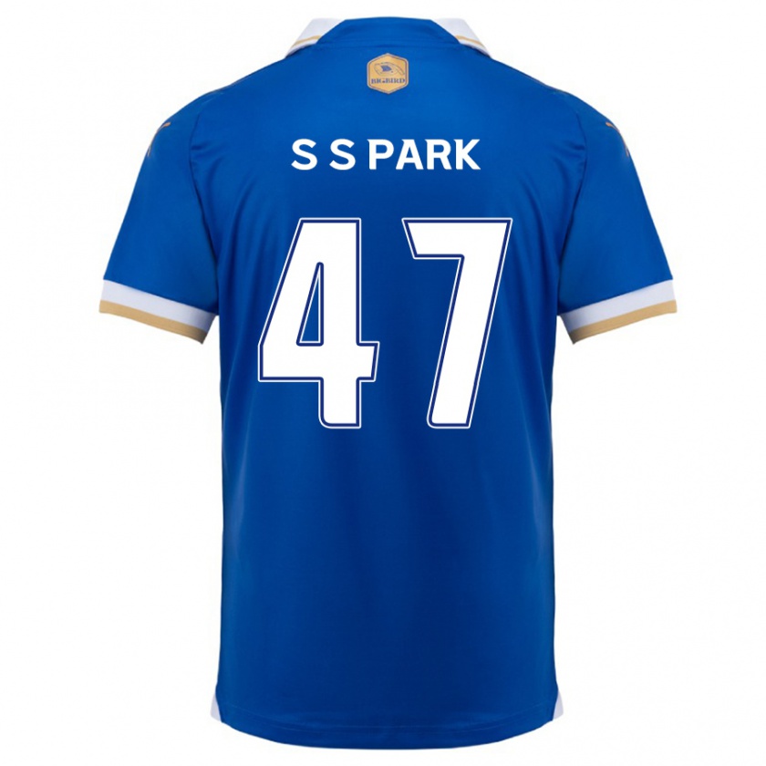 Kandiny Gyermek Seung-Soo Park #47 Kék Fehér Hazai Jersey 2024/25 Mez Póló Ing