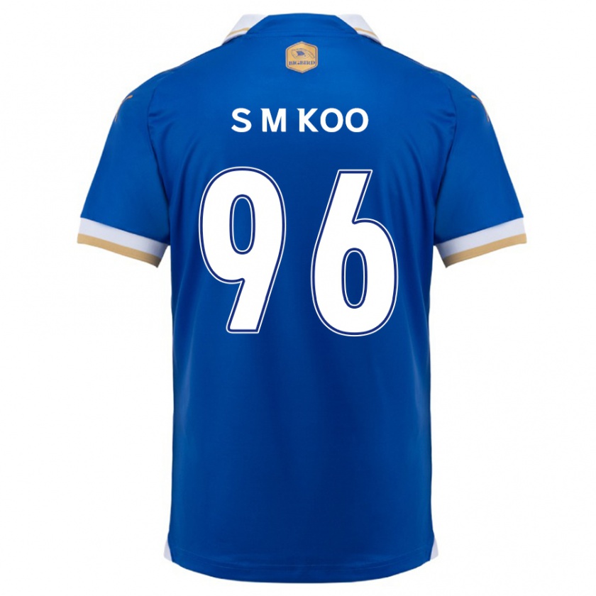 Kandiny Gyermek Min-Seo Koo #96 Kék Fehér Hazai Jersey 2024/25 Mez Póló Ing