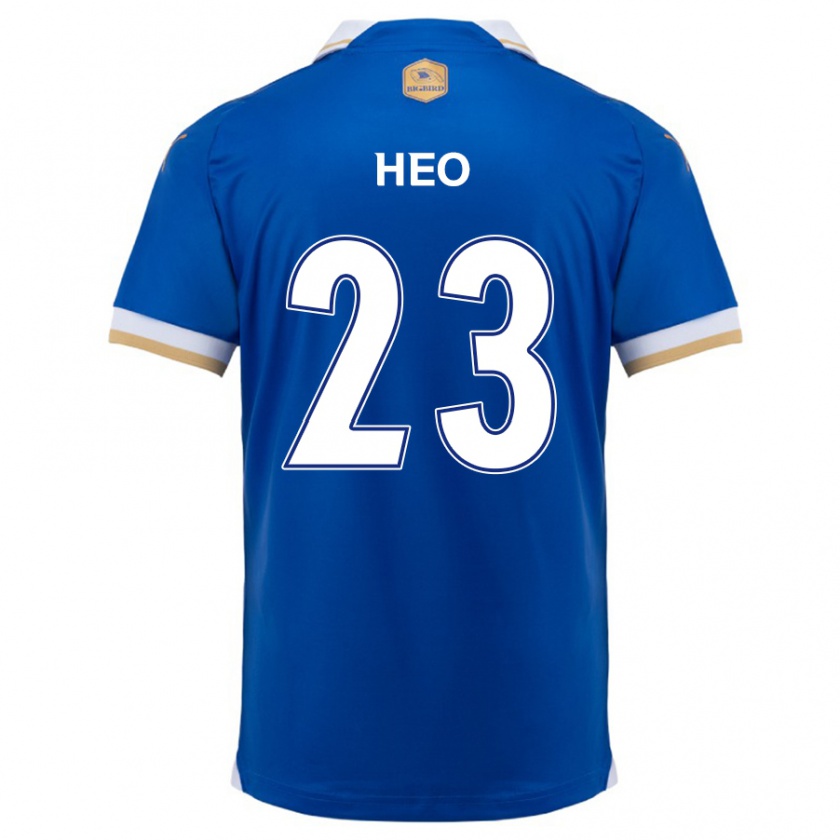 Kandiny Gyermek Hwan Heo #23 Kék Fehér Hazai Jersey 2024/25 Mez Póló Ing