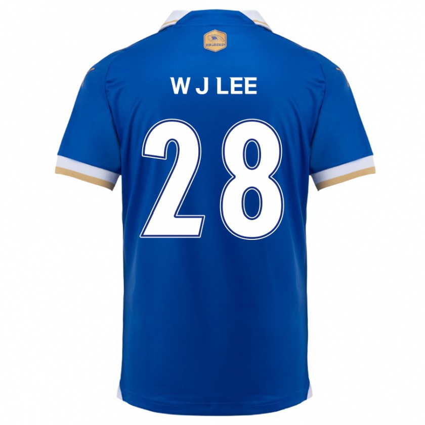 Kandiny Gyermek Jun-Woo Lee #28 Kék Fehér Hazai Jersey 2024/25 Mez Póló Ing