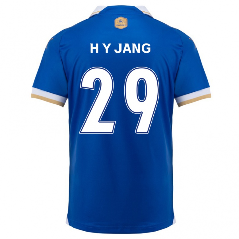 Kandiny Gyermek Yo-Han Jang #29 Kék Fehér Hazai Jersey 2024/25 Mez Póló Ing