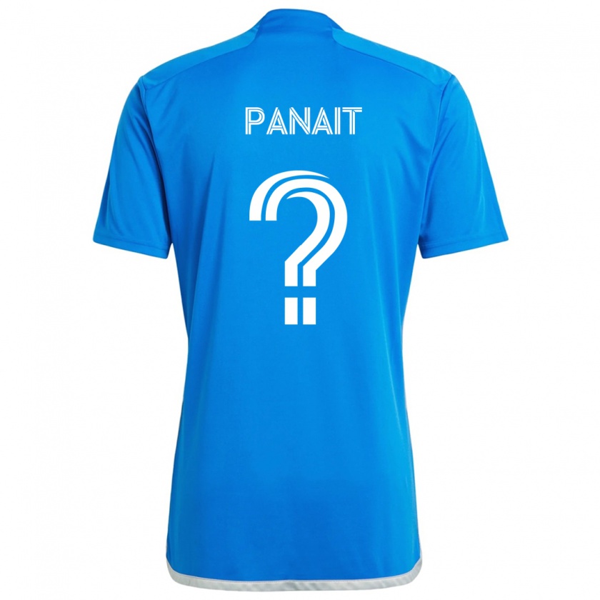 Kandiny Gyermek Daniel Panait #0 Kék Fehér Hazai Jersey 2024/25 Mez Póló Ing