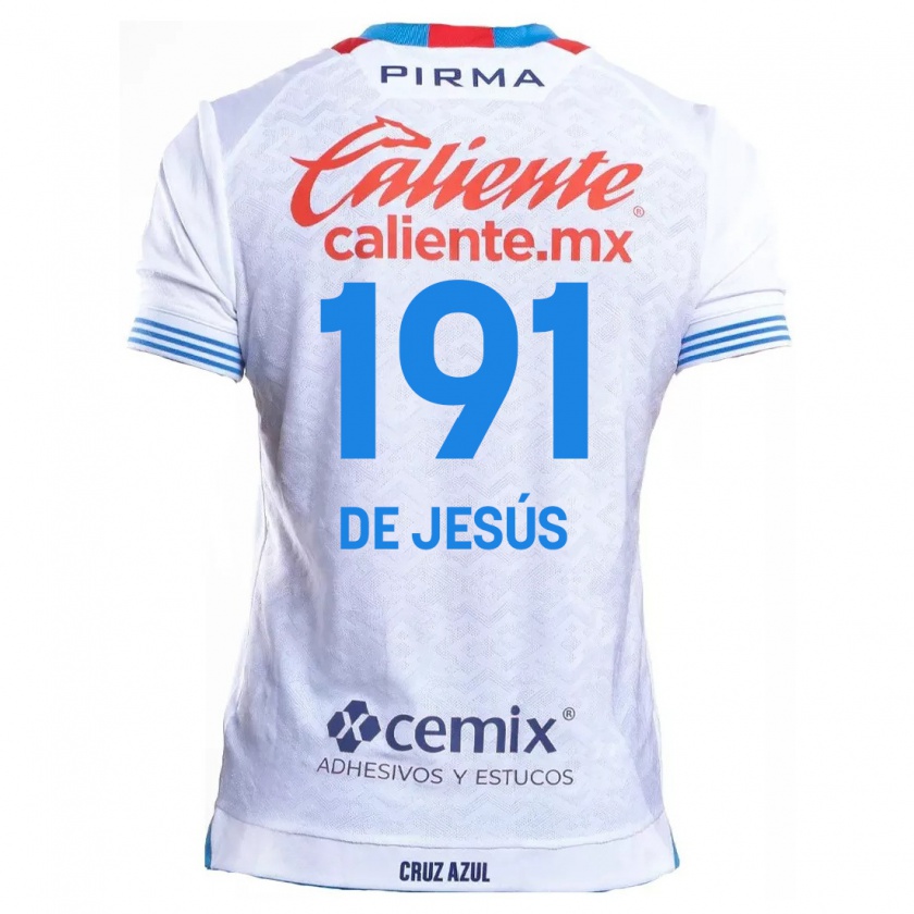 Kandiny Gyermek Luis De Jesús #191 Fehér Kék Idegenbeli Jersey 2024/25 Mez Póló Ing