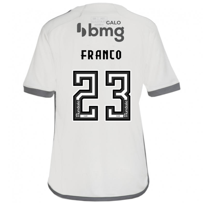 Kandiny Gyermek Alan Franco #23 Törtfehér Idegenbeli Jersey 2024/25 Mez Póló Ing