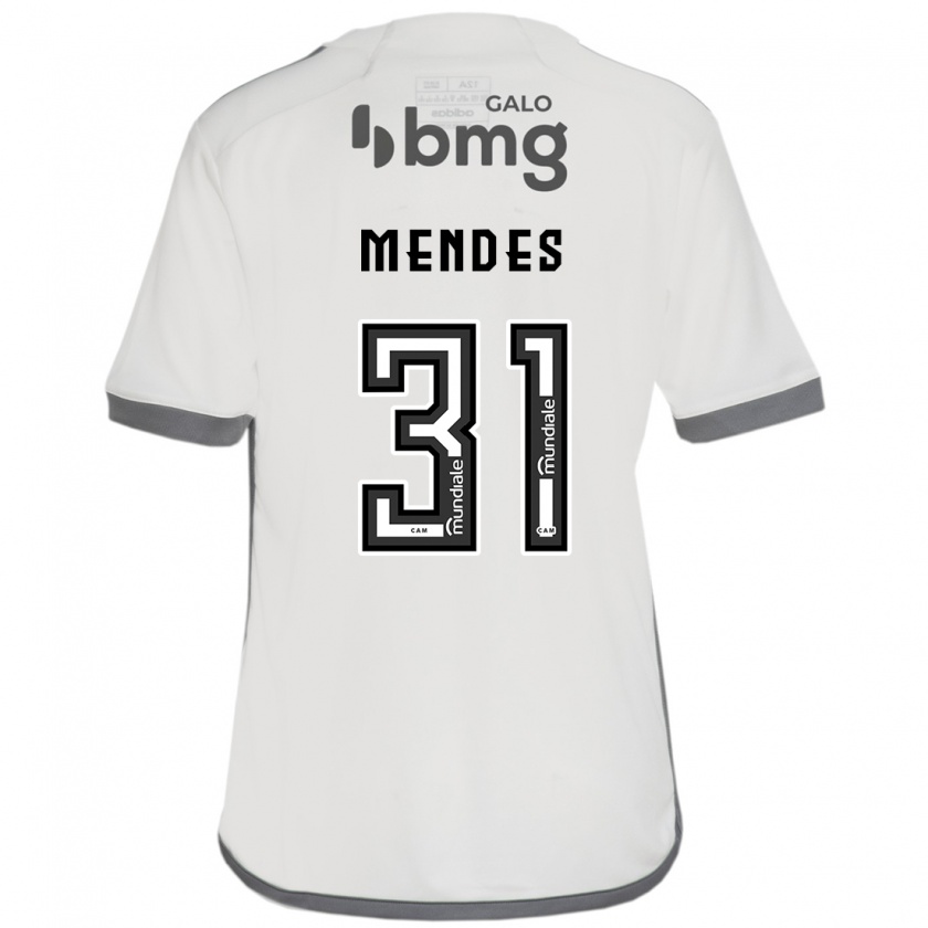 Kandiny Gyermek Matheus Mendes #31 Törtfehér Idegenbeli Jersey 2024/25 Mez Póló Ing