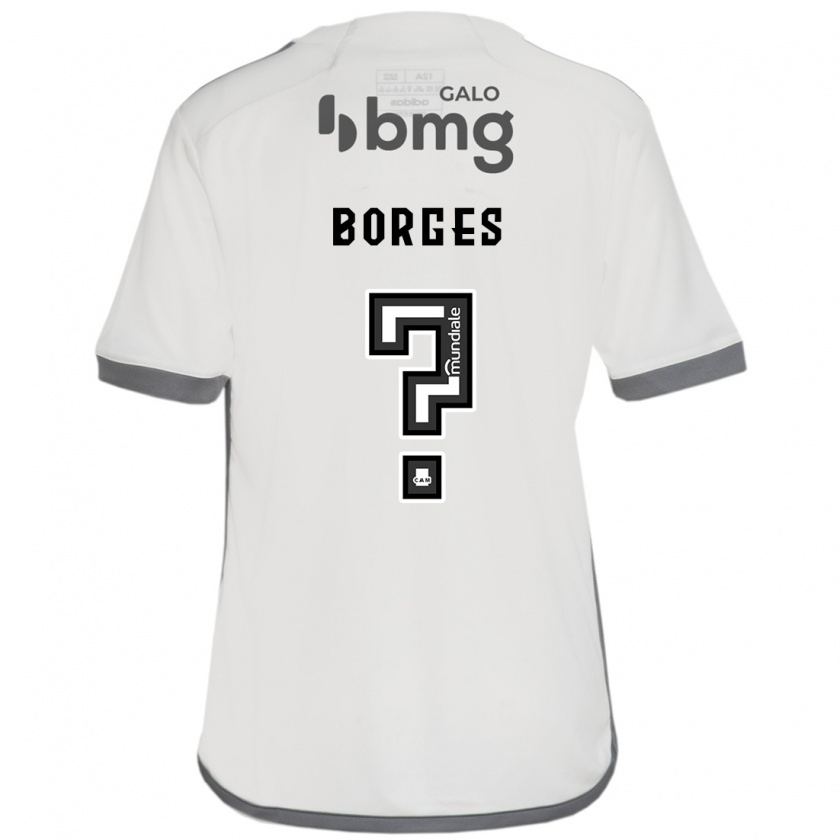 Kandiny Gyermek Léo Borges #0 Törtfehér Idegenbeli Jersey 2024/25 Mez Póló Ing