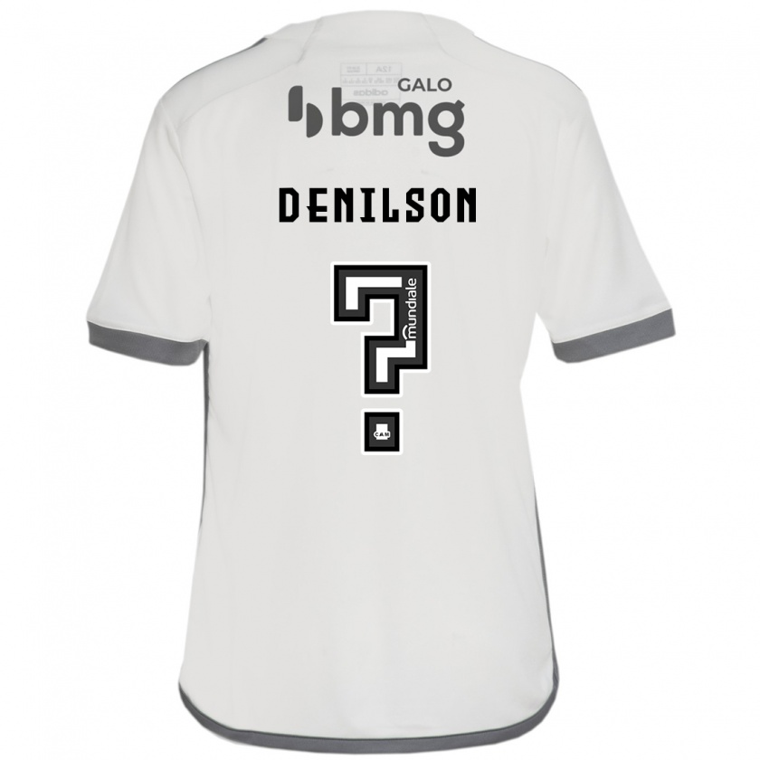 Kandiny Gyermek Denilson #0 Törtfehér Idegenbeli Jersey 2024/25 Mez Póló Ing