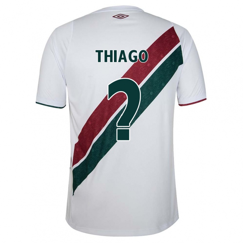 Kandiny Gyermek Thiago #0 Fehér Zöld Barna Idegenbeli Jersey 2024/25 Mez Póló Ing