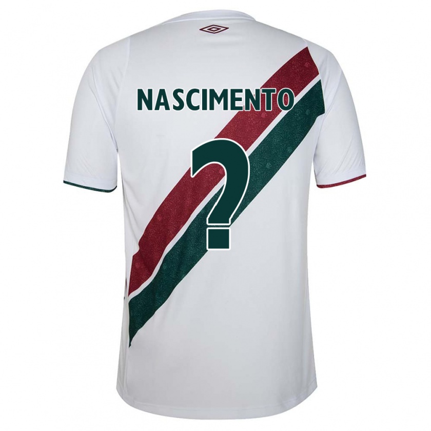 Kandiny Gyermek Hiago Nascimento #0 Fehér Zöld Barna Idegenbeli Jersey 2024/25 Mez Póló Ing