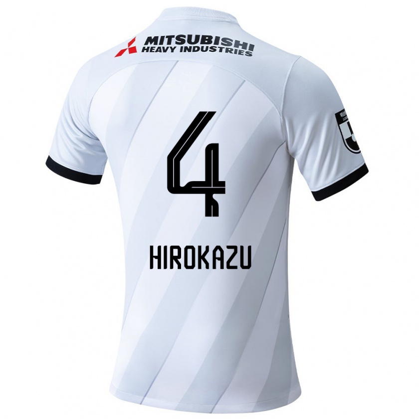 Kandiny Gyermek Hirokazu Ishihara #4 Fehér Szürke Idegenbeli Jersey 2024/25 Mez Póló Ing