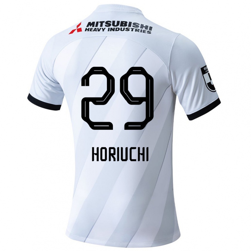 Kandiny Gyermek Yota Horiuchi #29 Fehér Szürke Idegenbeli Jersey 2024/25 Mez Póló Ing